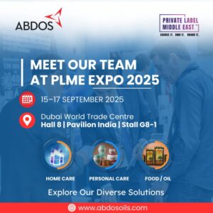 Meet Abdos Oils at Private Label Middle East Expo 2025.